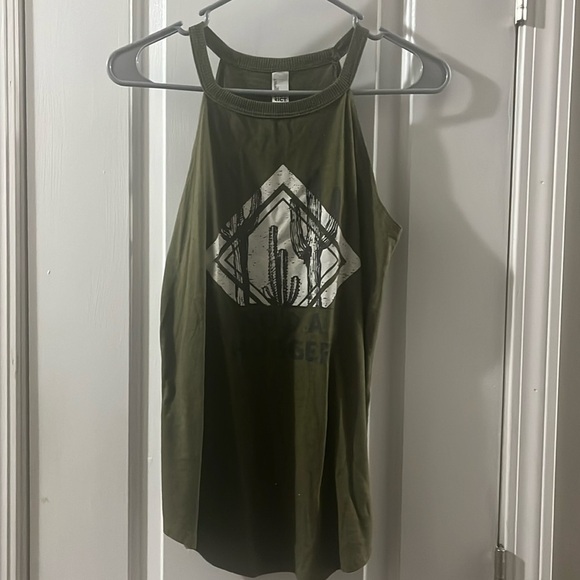 Not A Hugger Tank - Military Green Frost Color - Picture 1 of 5